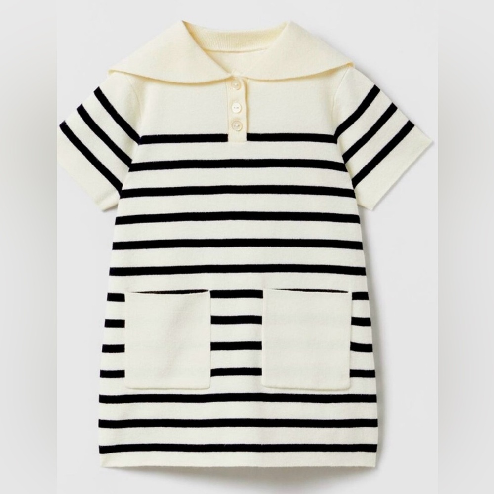 Zara Nautical Knit Dress 3-4T